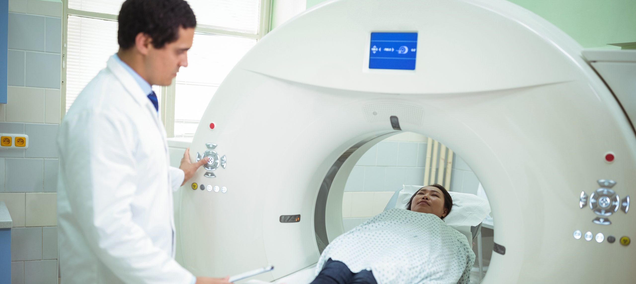 patient in ct scan